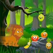 Jungle king fruit crash logo