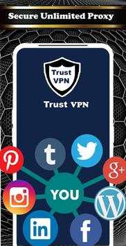 Trust vpn – Unlimited free & fast vpn screenshot 1