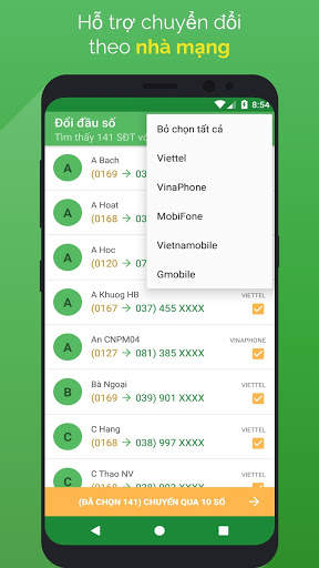 Chuyển đổi đầu số - đầu số mới screenshot 4