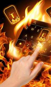 Live 3D Cool Flaming Fire Keyboard Theme screenshot 1