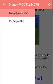Dragon MOD For MCPE.  screenshot 2