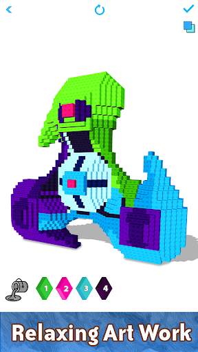 Fidget Spinner 3D Color by Number : Voxel Coloring screenshot 6
