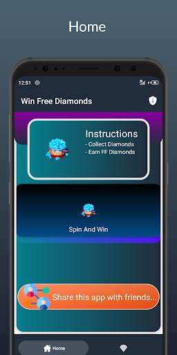 Win Free Diamonds Fire💎 - Daily Free Diamonds screenshot 1