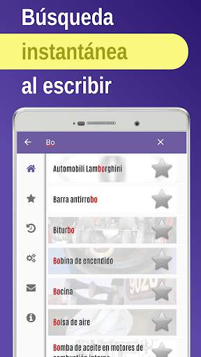 Componentes del automóvil screenshot 3