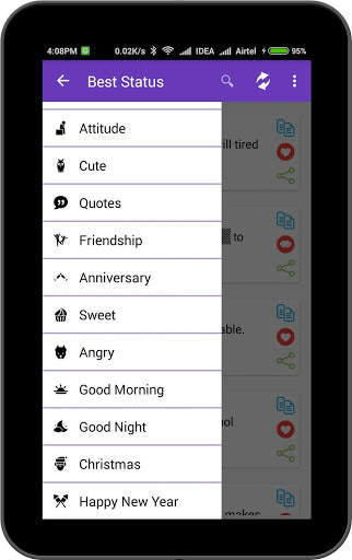 Best Status App 2019 - Quotes App screenshot 5