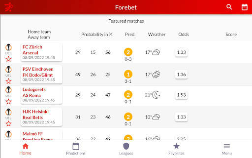 Pronostici calcistici Forebet screenshot 9