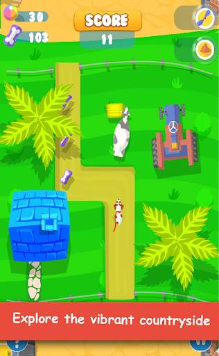 Doggie Run : dog running game! screenshot 4