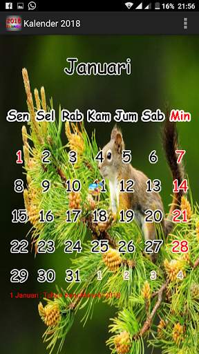 Kalender 2020 скриншот 2