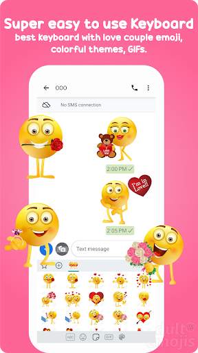 Love Couple Emoji Sticker Keyboard screenshot 4