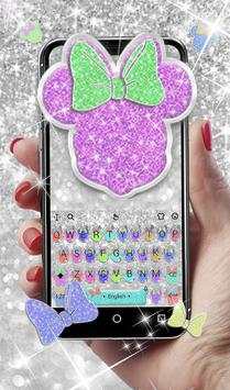 Pretty Colorful Glitter Keyboard Theme screenshot 1