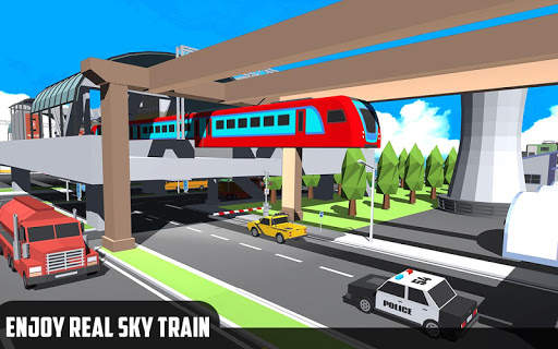 Sky Train Simulator : Elevated Train Driving screenshot 1