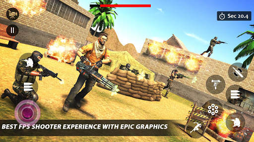 Counter Terrorist Striker 3D: Battleops Free Fire screenshot 1