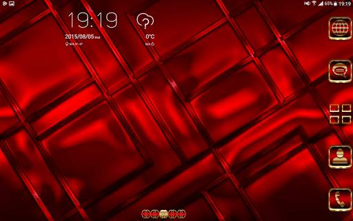 Abstract Red Go Launcher theme screenshot 11