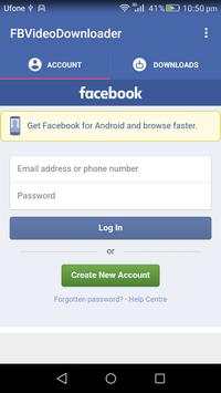 FB Video Downloader Free स्क्रीनशॉट 1