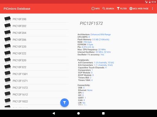 PICmicro Database screenshot 10