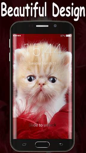 Cute Kitten Lock Screen 3 تصوير الشاشة