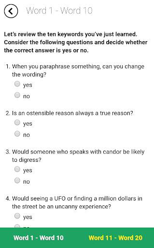 Verbal Advantage - Level 1 screenshot 3
