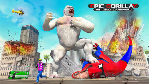 Angry Dinosaur City Rampage 1 تصوير الشاشة