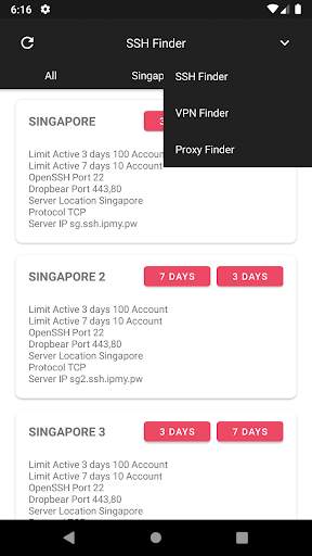 VPN, SSH, & Proxy Finder screenshot 2