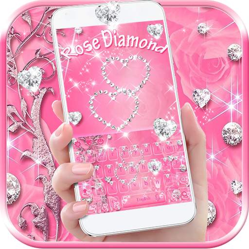Rose diamond keyboard theme 10002000