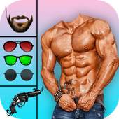 Men Body Builder Photo Editor : SixPack tattoo App 3.0