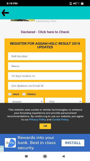 HSLC SEBA Result 2019 | Assam 10th Result 2019 screenshot 5