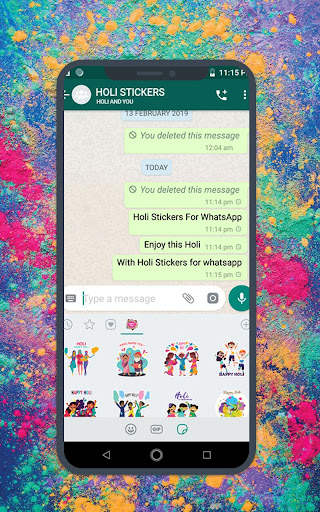Holi Sticker For WhatsApp- WAStickerApps screenshot 5