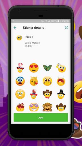 HD Emoji Stickers For WhatsApp (WAStickerApps) screenshot 5