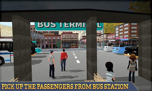 Simulator bas Amerika Syarikat: permainan bas screenshot 2