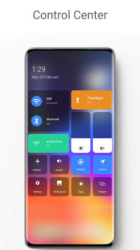 iOS Style Control Center screenshot 1
