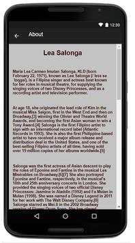 Lea Salonga Music Lyrics screenshot 2