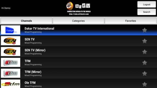 AfrikaSTV - ASTV on Android TV screenshot 2