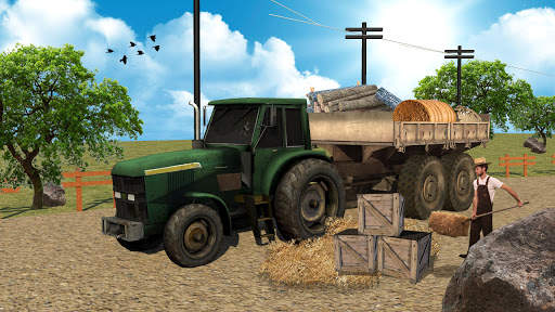 Farm Tractor Driving: Tractor Games, Cargo Tractor screenshot 2