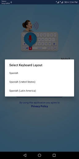 Spanish - English Voice Keyboard - Voice Typing screenshot 1