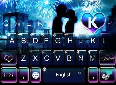 Romantic Love In The Firework Keyboard screenshot 2