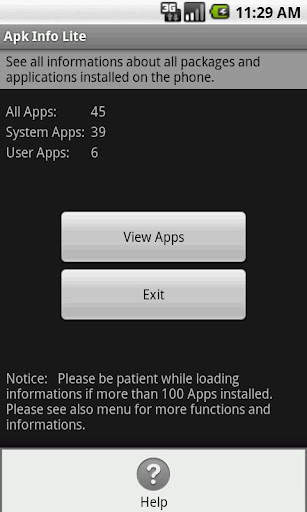 Apk Info Lite screenshot 1