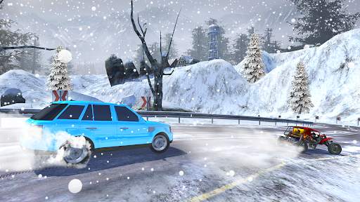 Snow Car Drift & Car Racing screenshot 14