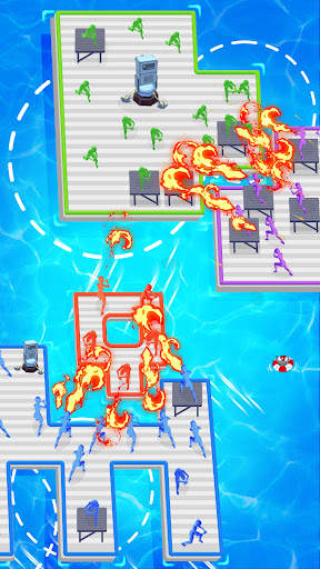 Raft Defense：Crazy War 3D screenshot 4