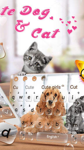 Cute Furry Dog Cat Keyboard screenshot 2