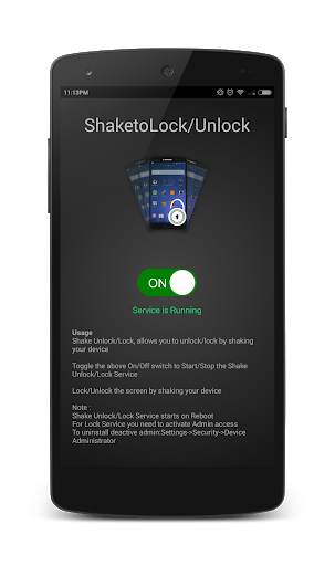 Shake to Lock/Unlock screenshot 3