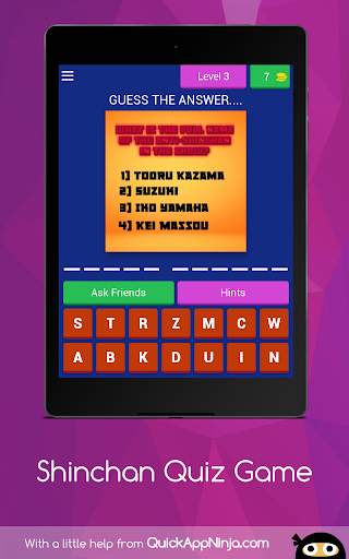 Shin-Chan Quiz Game 2021 screenshot 10
