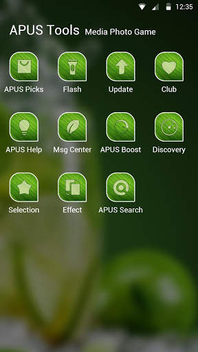 Lime-APUS Launcher theme screenshot 3