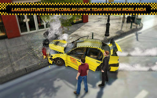 Taxi Driver : Crazy Demolition Taxi City Rush screenshot 1