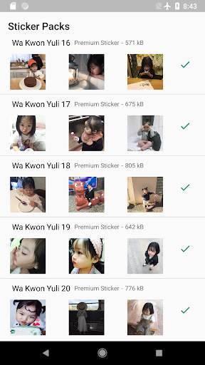 Cute Wa Kwon Yuli Sticker WAStickerApps screenshot 3