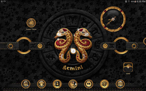TSF NEXT ADW Nova LAUNCHER GOLD PEARL ZODIAC THEME screenshot 16
