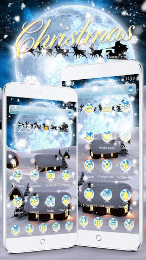 Silent Night Snow Christmas 2017 Theme screenshot 1