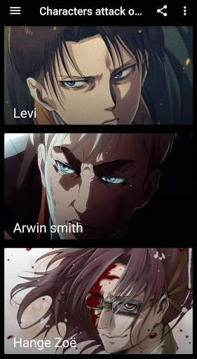Attack On Wallpapers Characters Titan HD screenshot 3