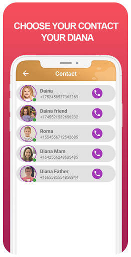 fake call and chat live diana screenshot 5