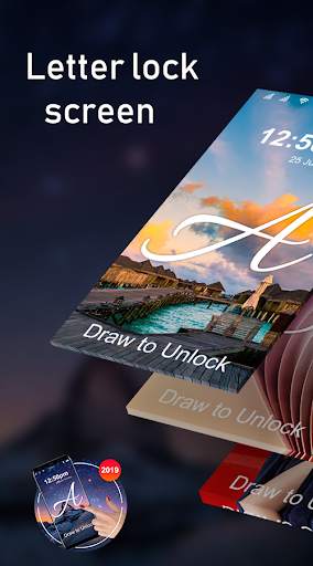 Letter Lock Screen : Gesture Lock Screen screenshot 2
