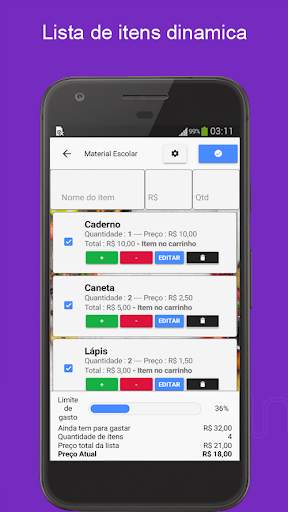 Lista de compras com preço screenshot 4